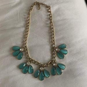 Gold chain with glass